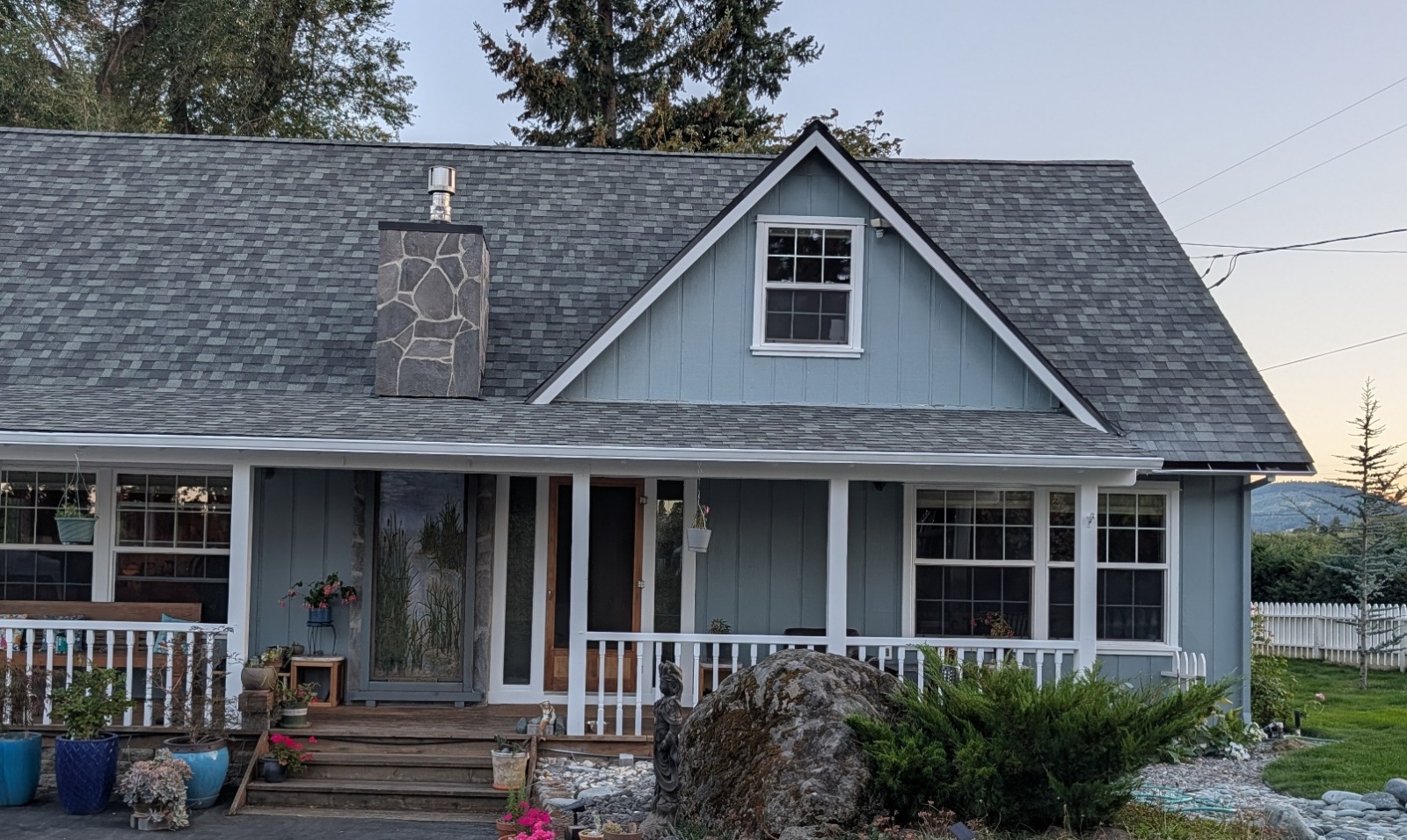 House exterior after painting