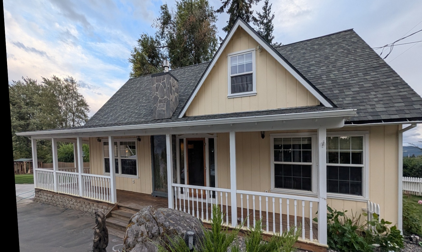 House exterior before painting